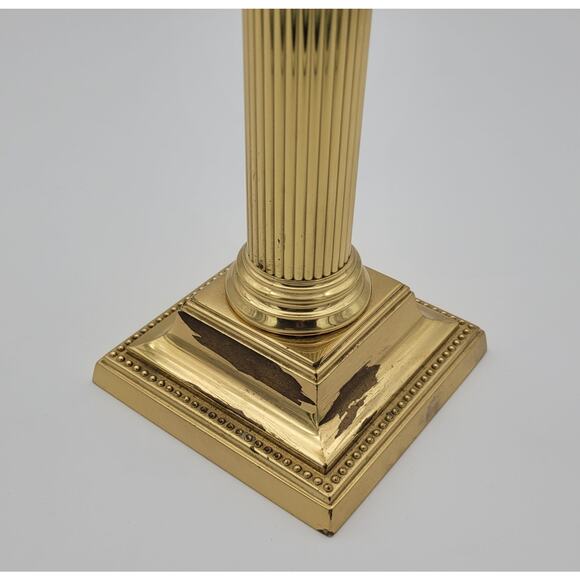 Vintage Smithsonian Institution Collection Baldwin Brass Candlestick 10" Tall - Picture 8 of 15